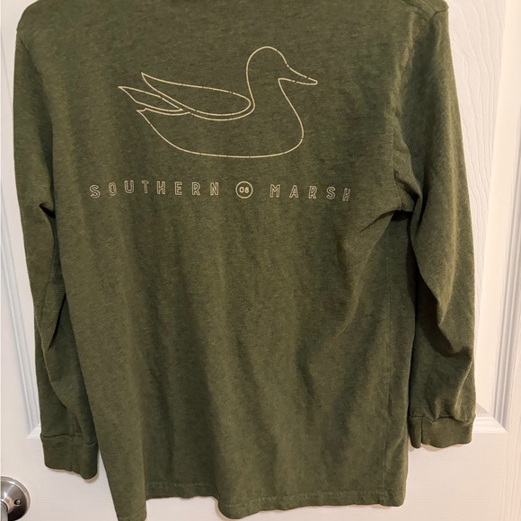 Southern Marsh Youth Olive Tee - Picture 5 of 5